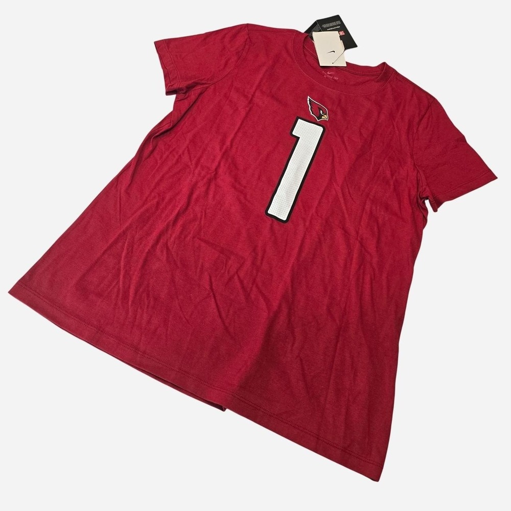 Nike Arizona Cardinals Kyler Murray red jersey tee with white number 1